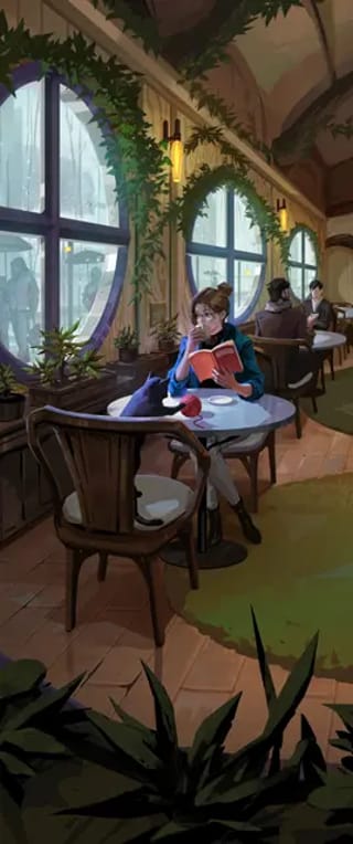 Verdant Cafe Card