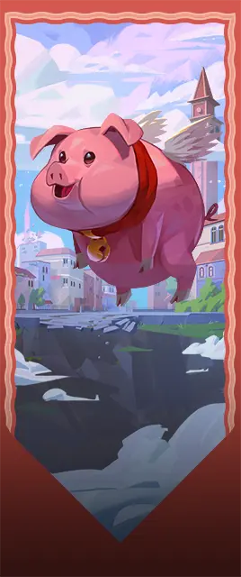 Pigs May Fly Card large art