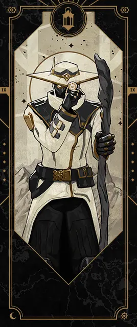 Fortune's Hand // The Hermit Card large art