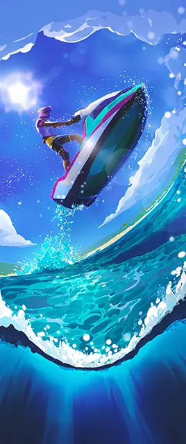 Retrowave Card large art