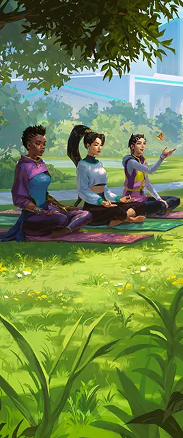 Meditation is for Mortals Card large art
