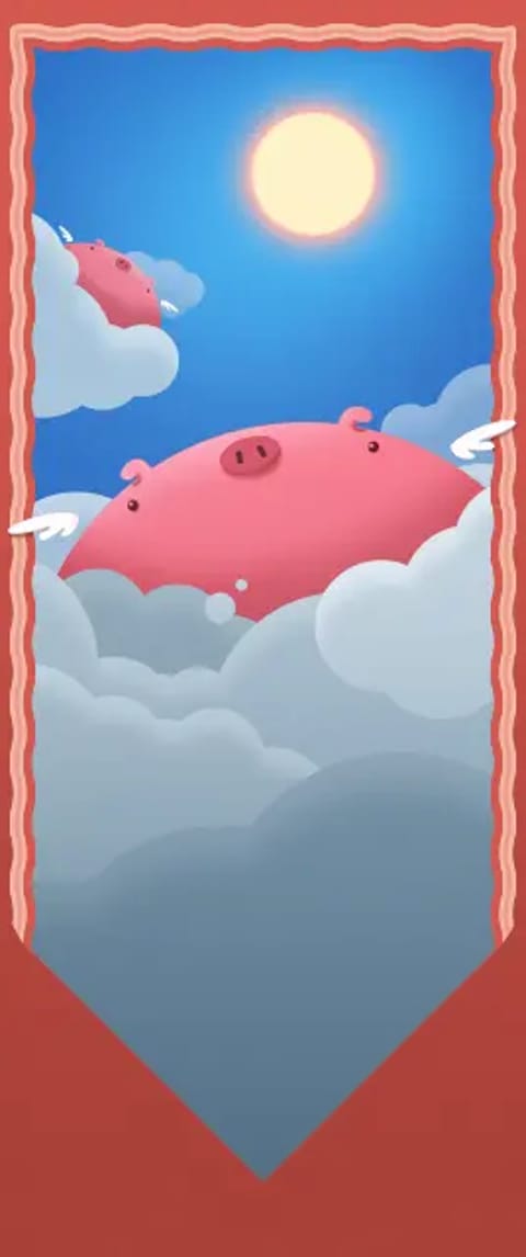 Divine Swine Card large art