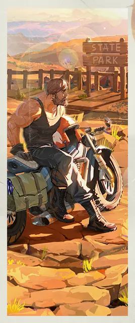 Old Roads Card large art