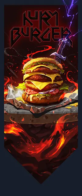 HURMBURGER Card large art