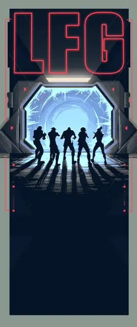 Looking For Group Card large art