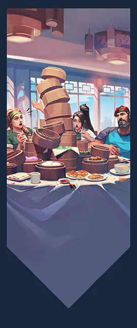 Catch Up Over Tea Card large art