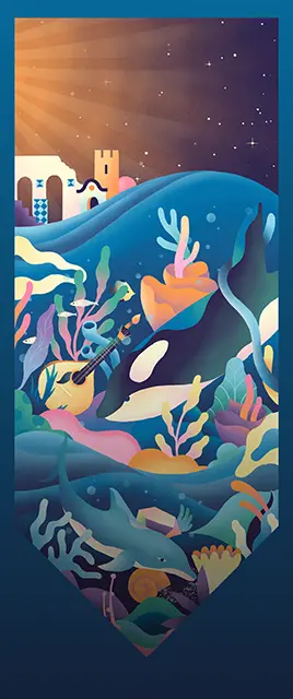 Pearl District: Seascape Card large art
