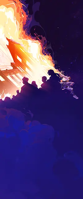 V26 Conflict // Face the Flames Card large art