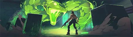 Into The Pit Card wide art