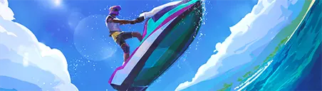 Retrowave Card wide art