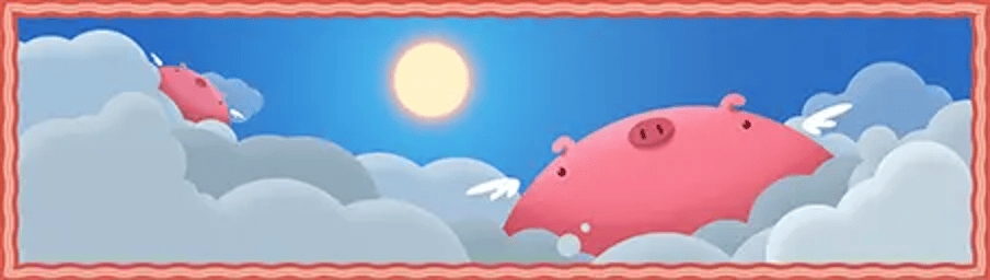 Divine Swine Card wide art