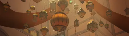 Lanterns Card wide art