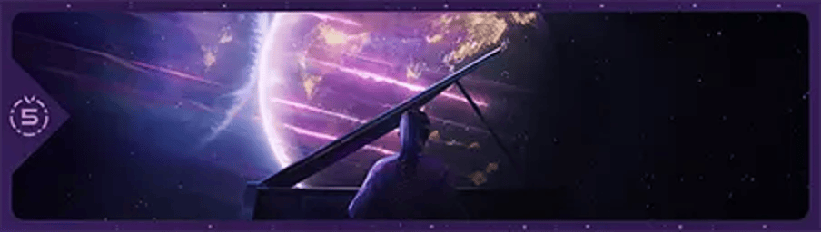 5 Years: Ade On Keys Card wide art