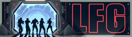 Looking For Group Card wide art