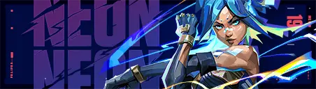 VALORANT Neon Card wide art