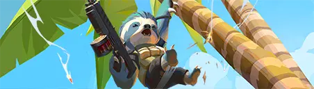 Sloth Slugs Card wide art