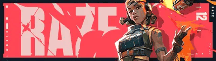 VALORANT Raze Card wide art